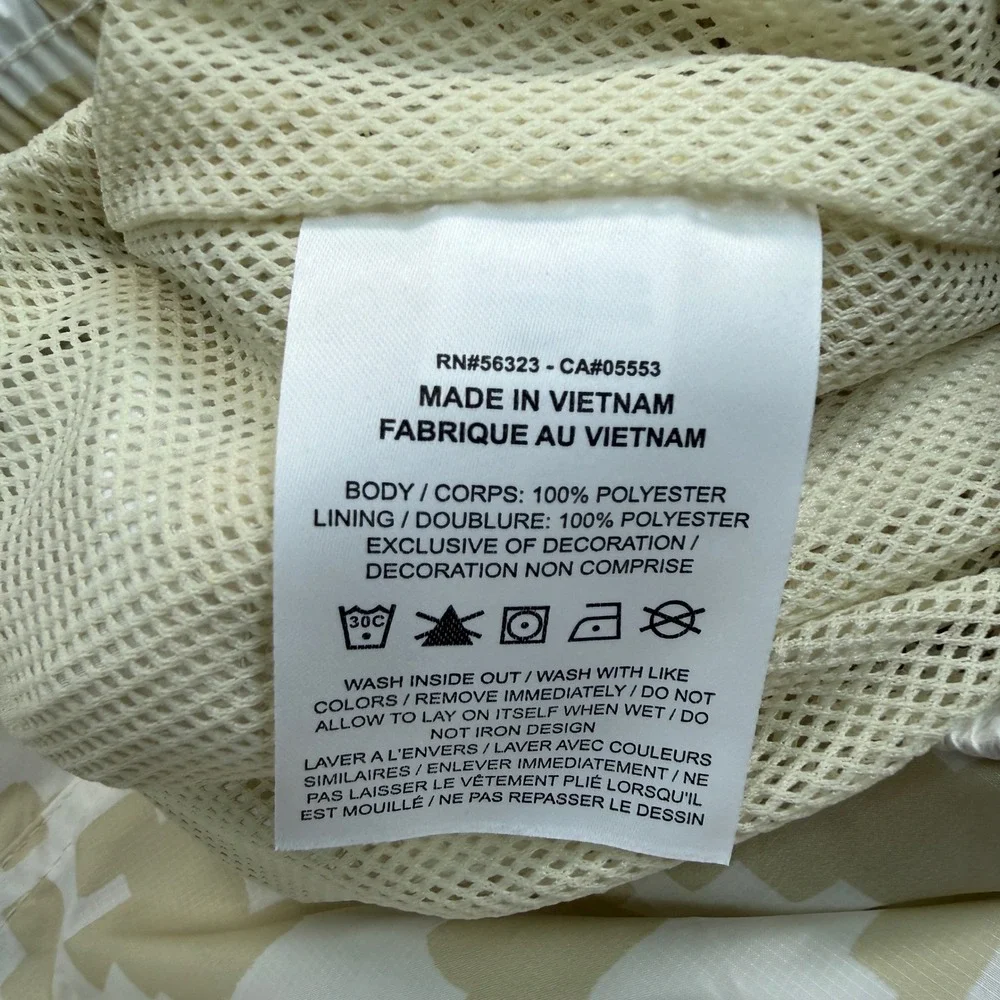 Nike Mens Size XL Woven Cargo Pants Cream White Khaki Print Nike Air NWT